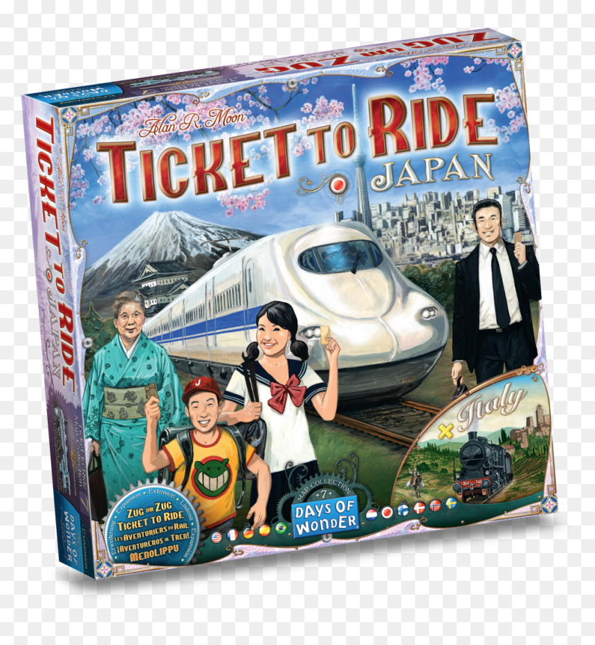 Ticket To Ride Japan Italy, HD Png Download - italy map png