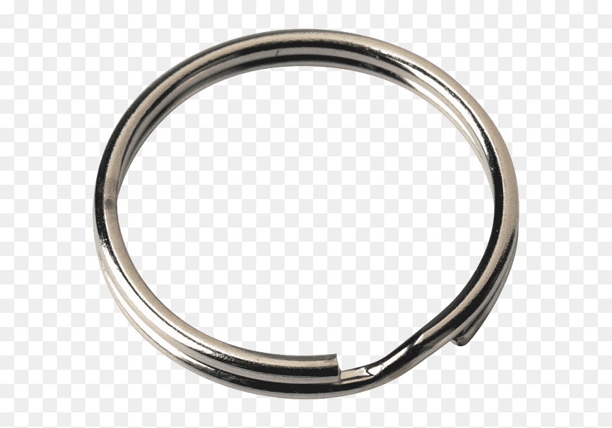 Transparent Key Chain Png - Jabsco Searchlight Bulb Retaining Ring, Png Download - silver ring png