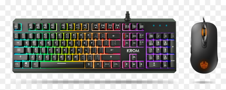 Rgb Semi-mechanical Keyboard Mouse - Bàn Phím Krom Kale, HD Png Download - teclado png