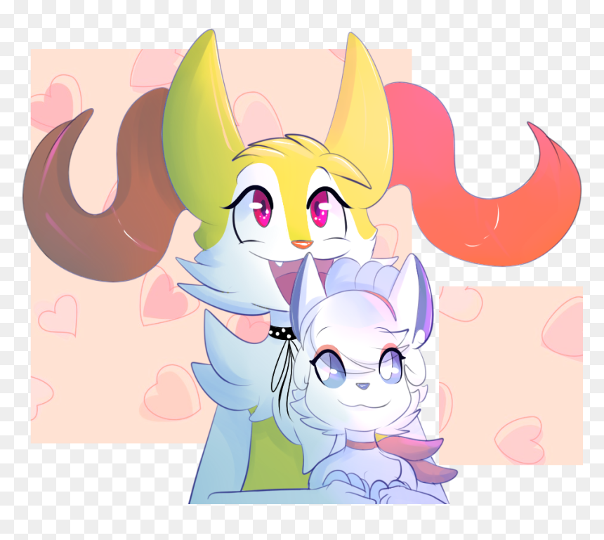 Braixen And Alolan Vulpix, HD Png Download - alolan vulpix png