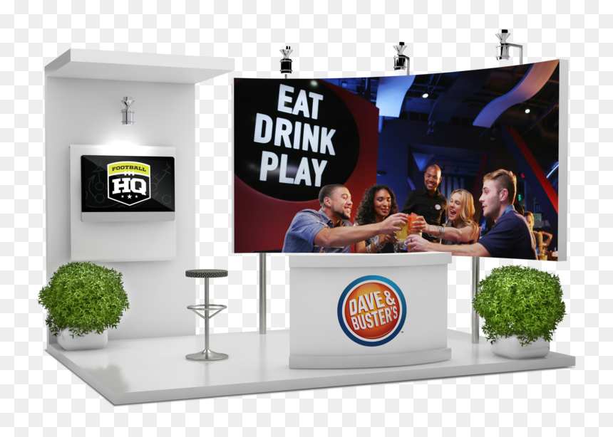 Dave & Busters Trade Show Booth - Banner, HD Png Download - dave and busters logo png