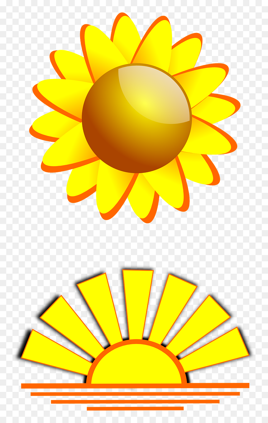 Sunrise And Sunset Clipart, HD Png Download - sun rise png