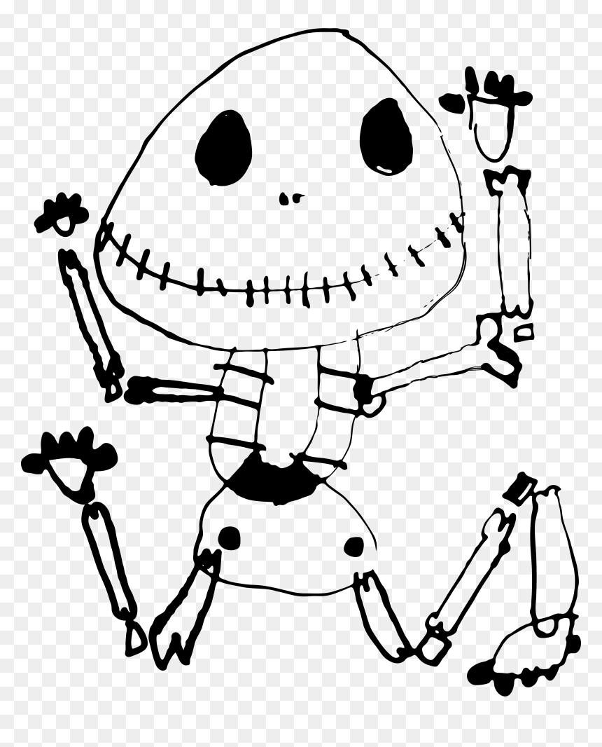 Skeleton - Cartoon, HD Png Download - halloween skeleton png