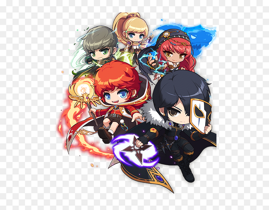 Login - Img - Raceselect New - Back0 - 2 - 0 New - Maplestory Art, HD Png Download - maplestory png