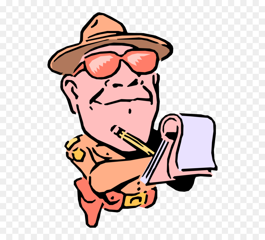 Vector Illustration Of Highway Patrolman Policeman - Illustration, HD Png Download - ticket vector png