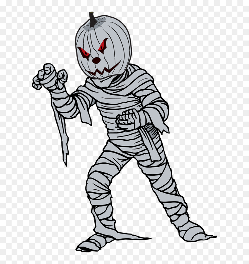 Mummy Png - Halloween Mummy Png, Transparent Png - scary hand png
