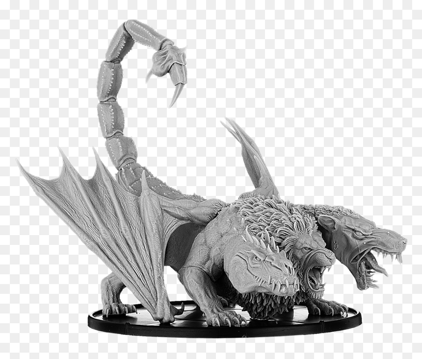 Art Monster Horror Chimera Monochrome Photography - Horror Of Scumasthorpe, HD Png Download - horror border png