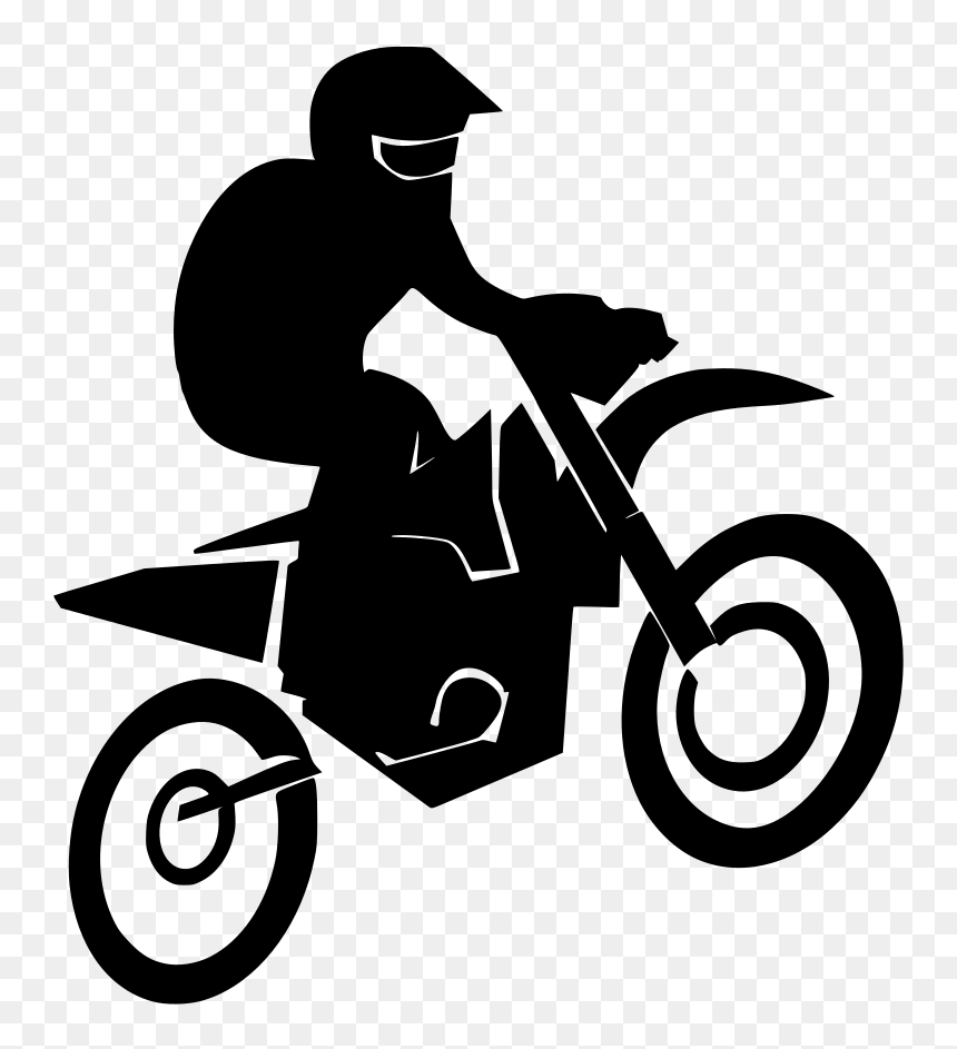 Motorcross Svg, HD Png Download - motorcycle rider png