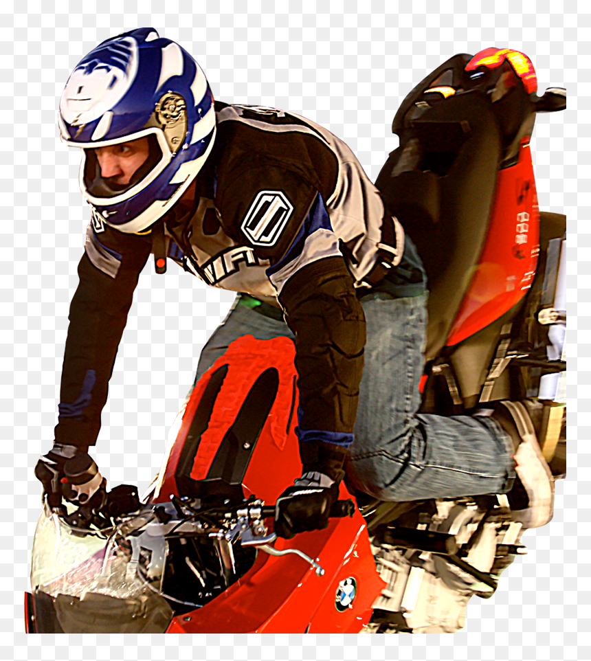 Motorcycle Stunt Png, Transparent Png - motorcycle rider png