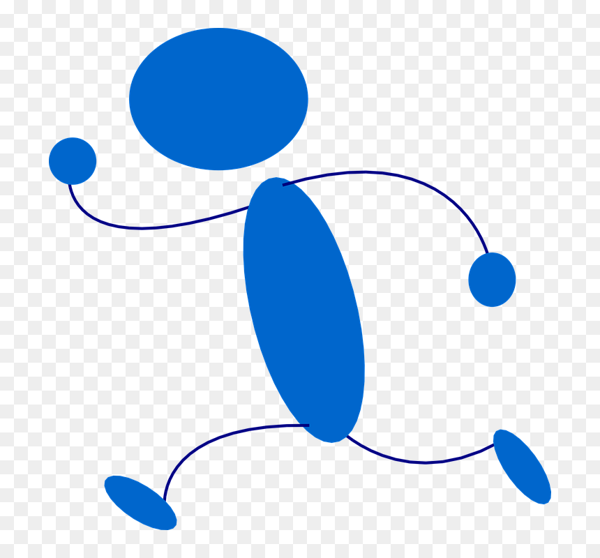Running Clip Art, HD Png Download - 3d stick figure png