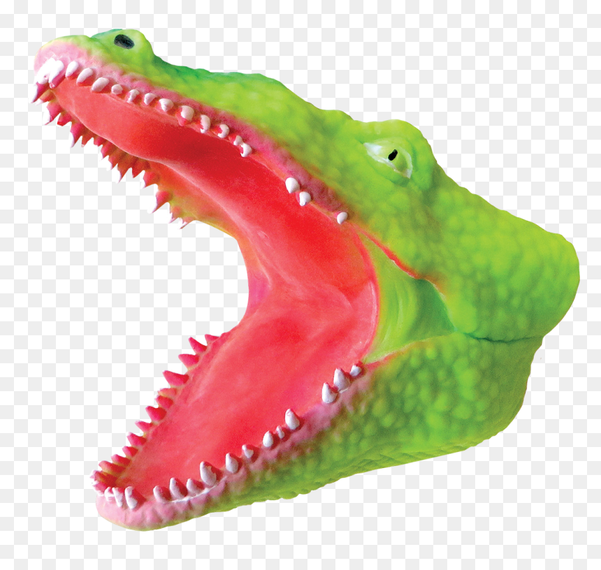 Transparent Alligator Head Png - Alligator Puppet Rubber, Png Download - alligator head png