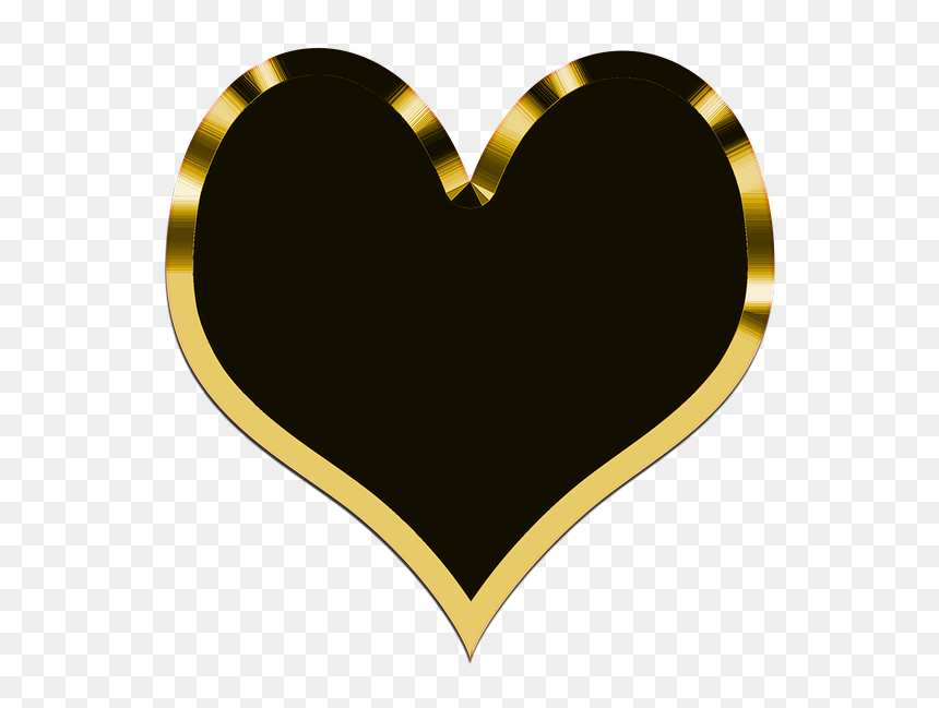 Heart, HD Png Download - golden heart png