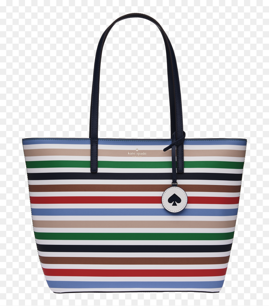 Kate Spade Tote Stripe Bag, HD Png Download - kate spade png