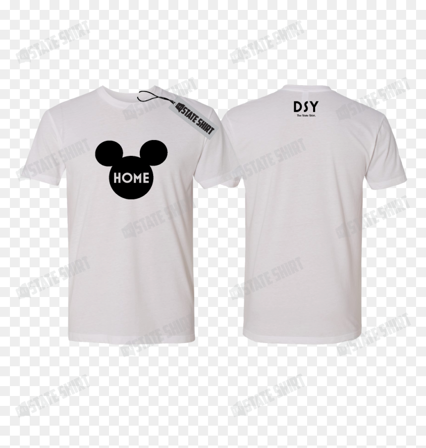 Disney Ears State Home T Shirt, Customizable Options - Active Shirt, HD Png Download - disney ears png
