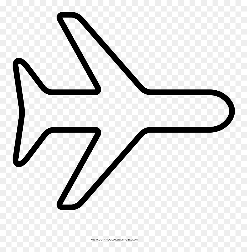 Air Plane Coloring Page - Plane Stamp, HD Png Download - avião png