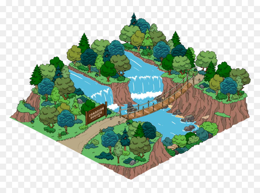 Canadian Border Tapped Out, HD Png Download - horror border png