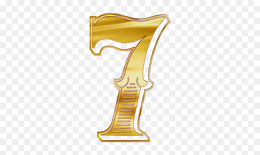 Number Guilded 1, HD Png Download - gold numbers png