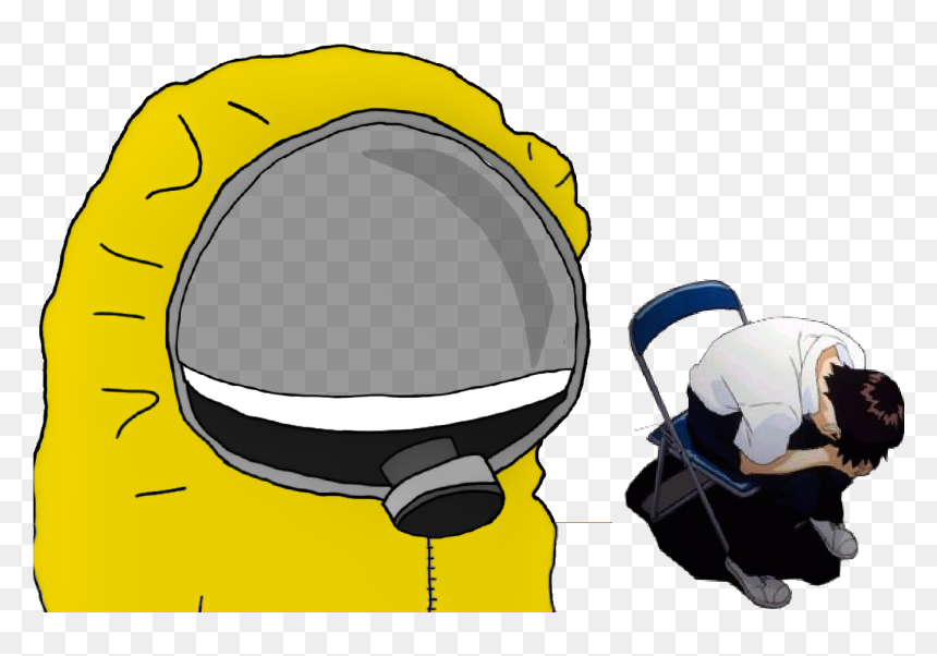 Helmet Personal Protective Equipment Yellow - Cartoon, HD Png Download - shinji png