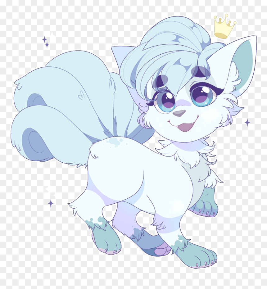 Pokemon Alolan Vulpix Fanart, HD Png Download - alolan vulpix png