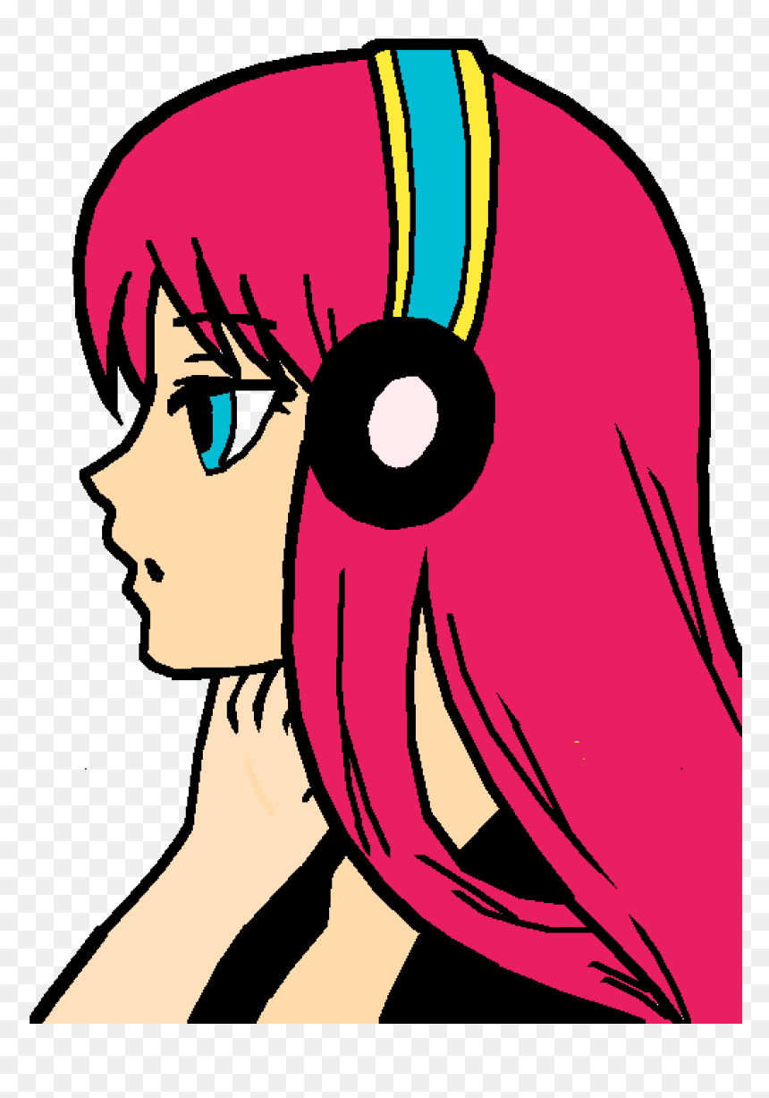 Kawaii Chan , Png Download - Girl Who Loves Music, Transparent Png - meh png