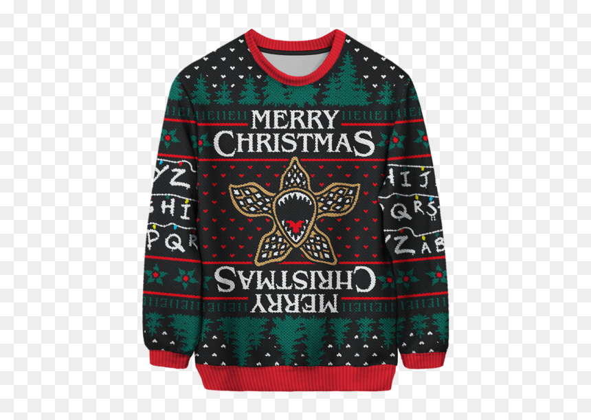 Christmas Sweater Stranger Things, HD Png Download - christmas sweater pattern png