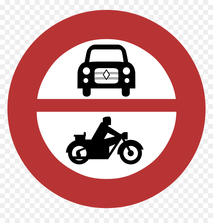 Motor Vehicle, HD Png Download - prohibition sign png