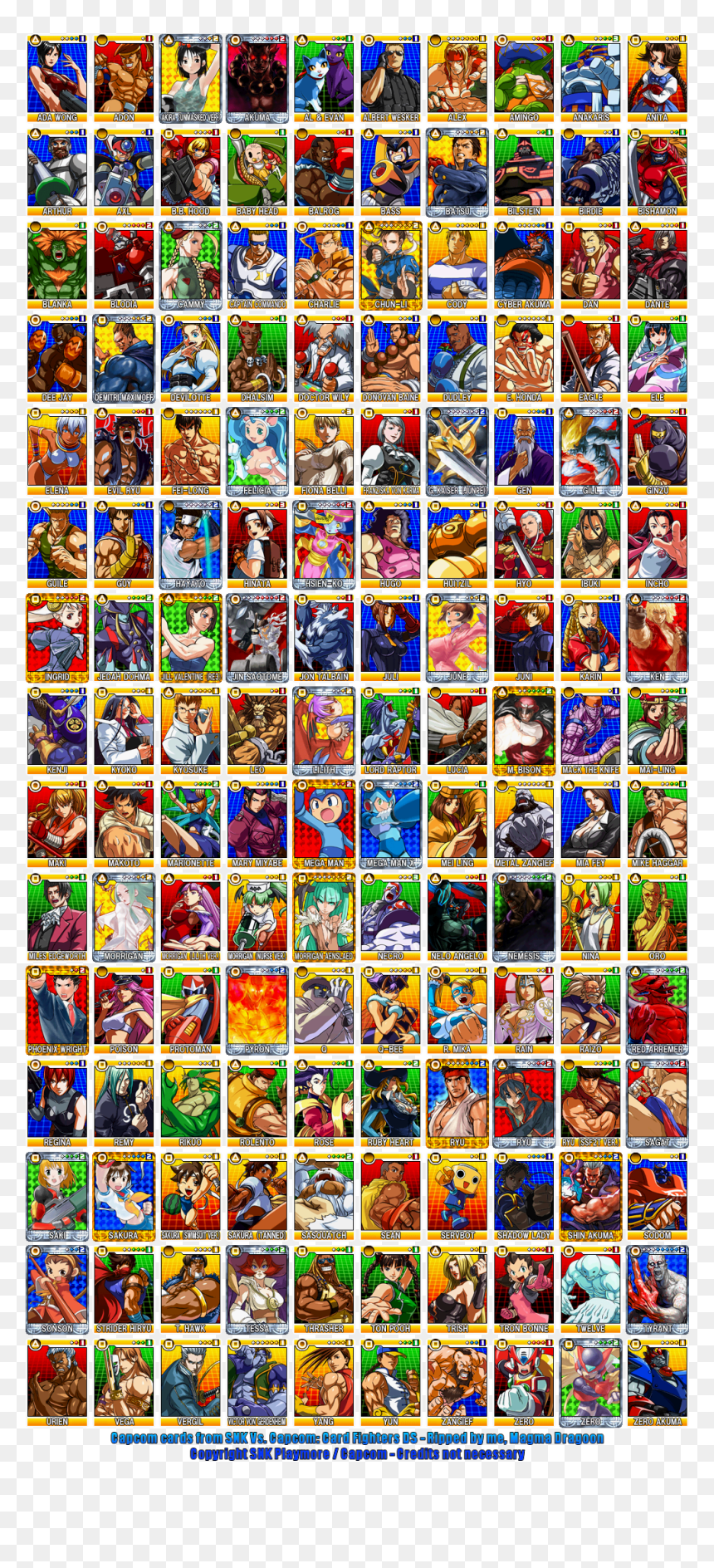 Snk Vs Capcom Card Ds, HD Png Download - capcom png