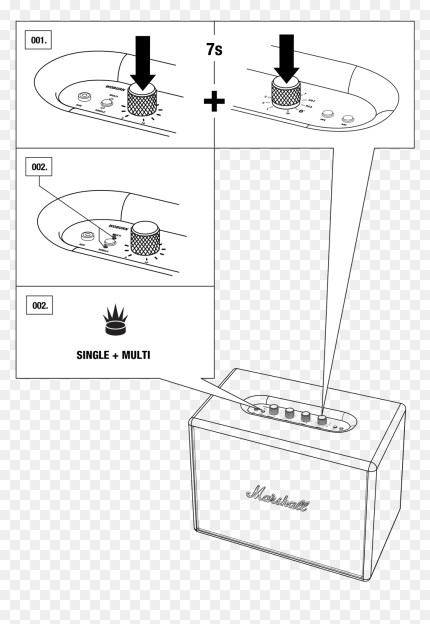 Marshall Woburn 2 Reset, HD Png Download - reset png