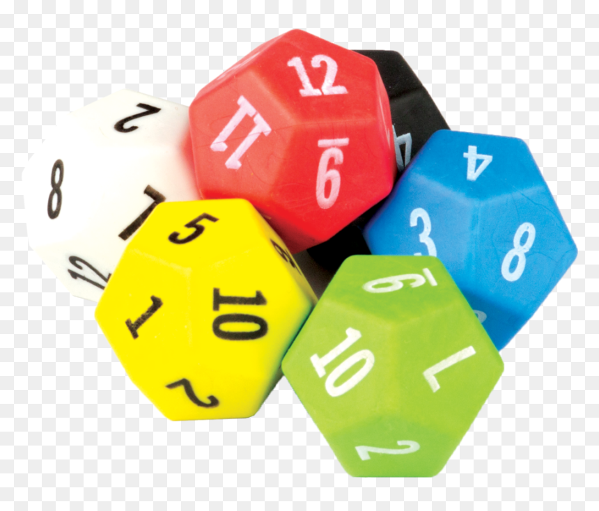 Tcr20806 12 Sided Dice 6-pack Image - 12 Sided Dice Png, Transparent Png - dnd dice png