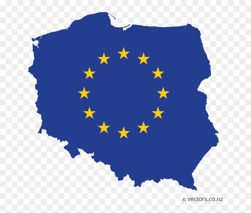 Metro In Poland Map, HD Png Download - eu flag png