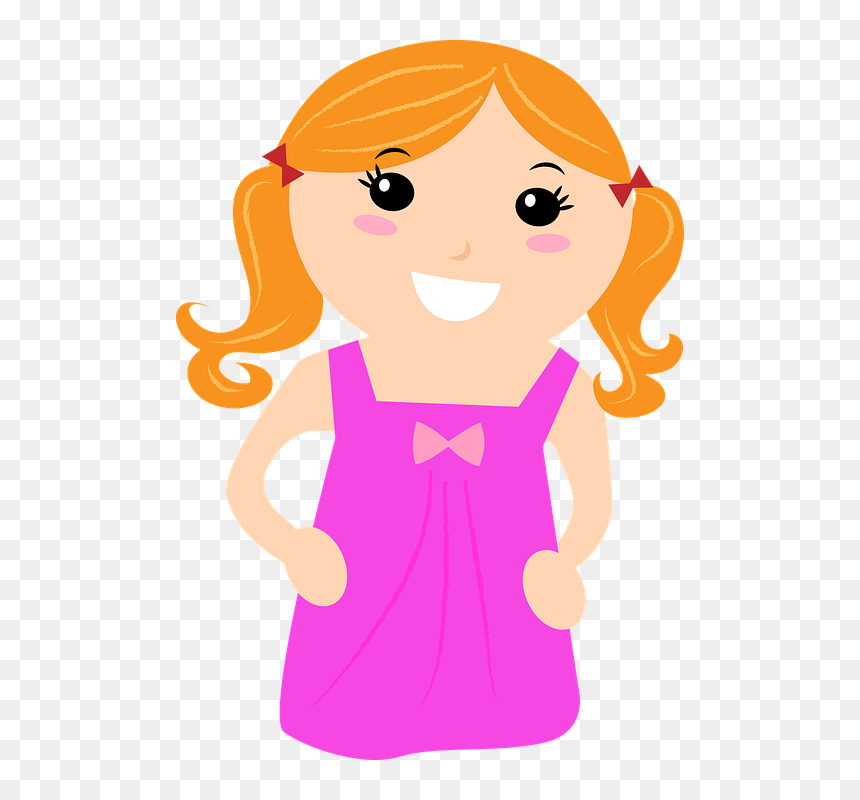 Baby Girl, Girl, Children, Child, Preschool, School - Baby Girl Child Clipart, HD Png Download - school girl png