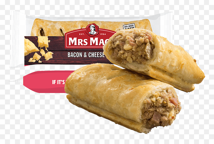 Bacon & Cheese Roll - Mrs Macs Cheese Ands Bacon Roll, HD Png Download - bacon.png