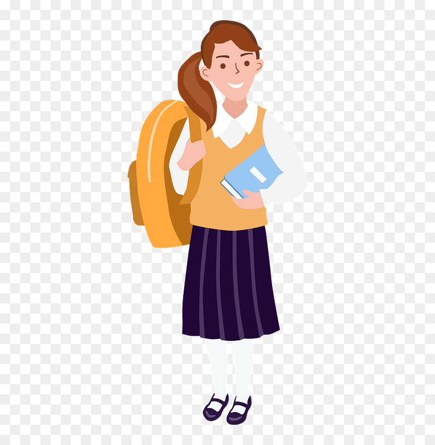 Illustration, HD Png Download - school girl png