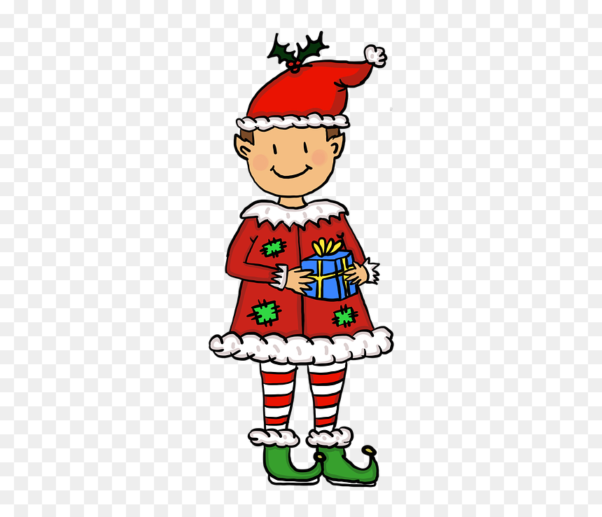Christmas, Royalty Free, Elf, Free Illustrations, Christmas - Cartoon, HD Png Download - christmas elves png