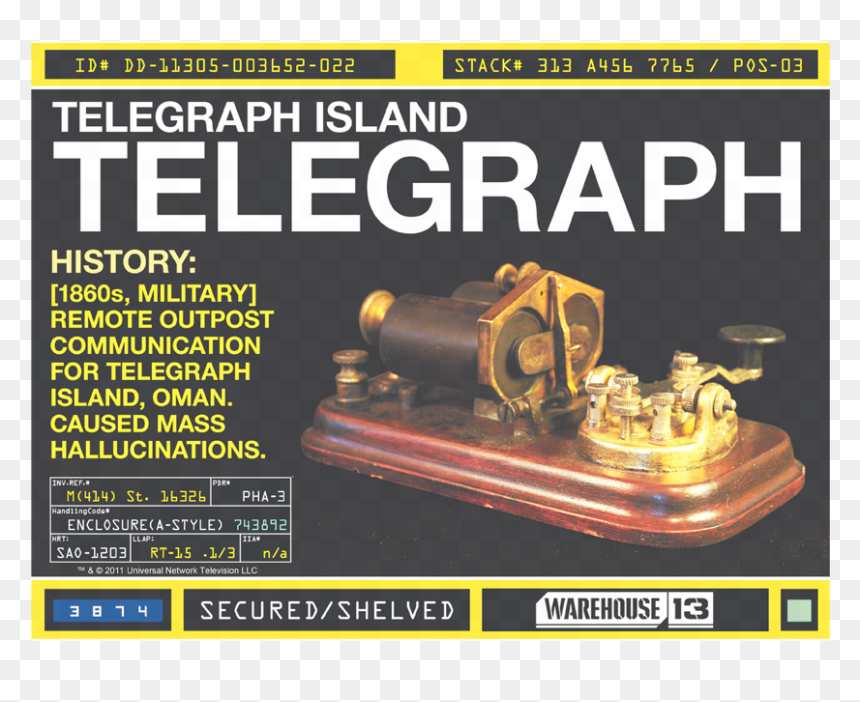 Warehouse 13 Telegraph Island Youth T Shirt, HD Png Download - telegraph png