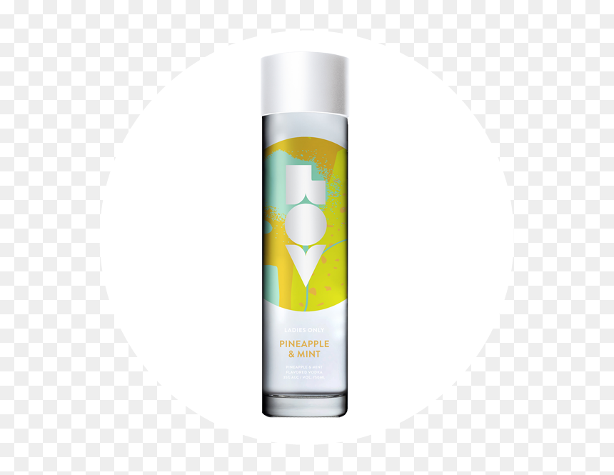 Lov Vodka Mock Up Pineapple Mint Bot - Perfume, HD Png Download - pineapple .png