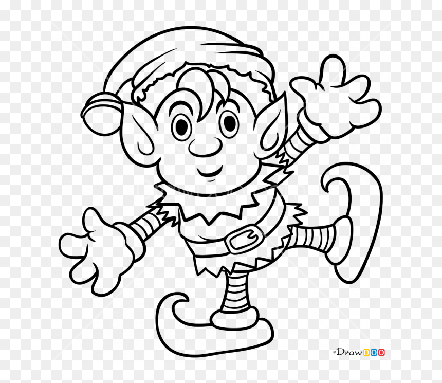 665 X 665 - Christmas Elf To Draw, HD Png Download - christmas elves png