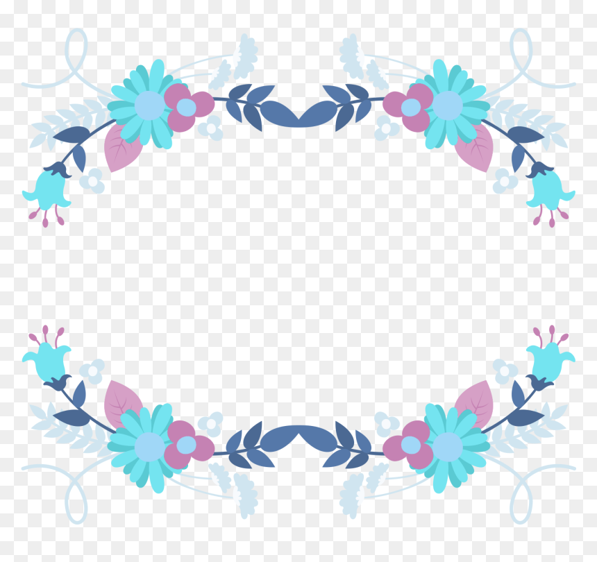 Garland Laurel Wreath Blue Fresh Png And Psd - Portable Network Graphics, Transparent Png - fresh png