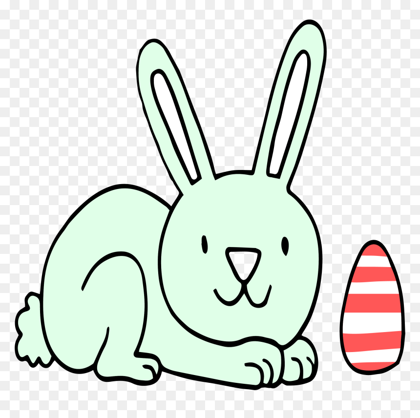 Bunny Find Egg Png Picture - Rabbit, Transparent Png - egg.png