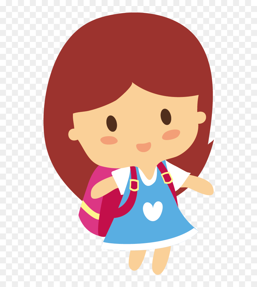 Cartoon Estudante Speech Balloon - Kit Imprimible Candy Bar Gratis, HD Png Download - school girl png