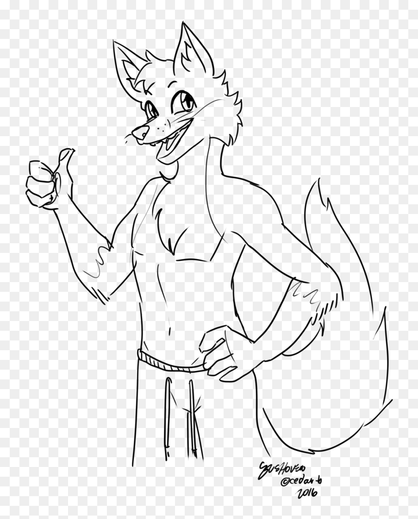 Transparent Wolf Drawing Png - Line Art, Png Download - wolf art png
