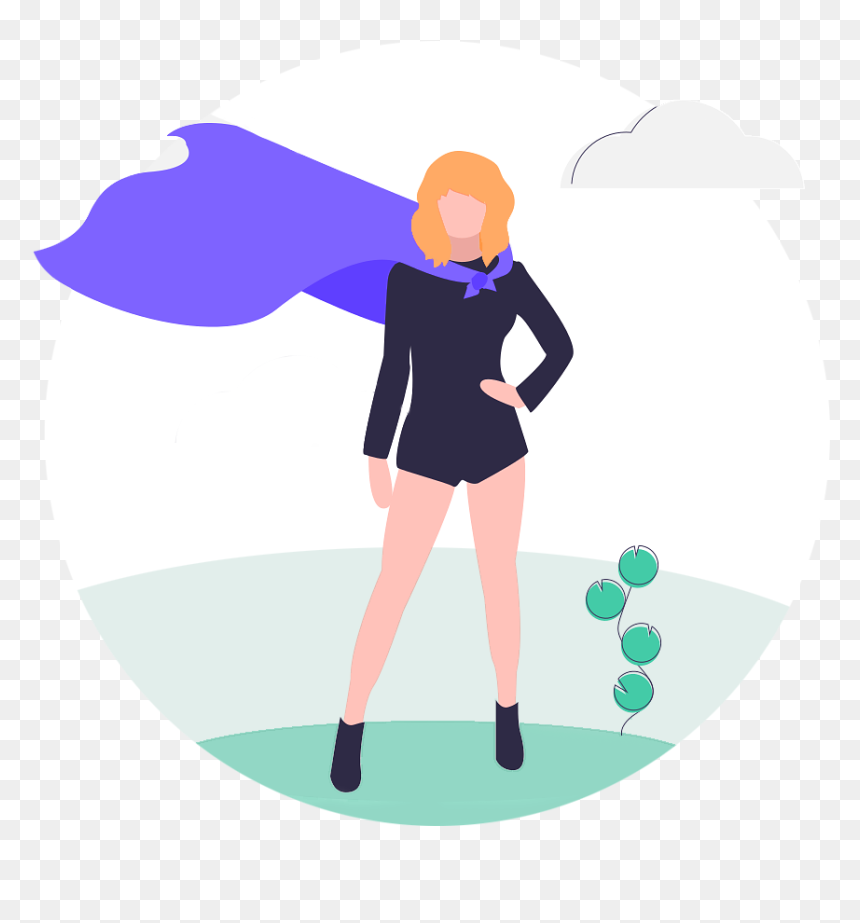 Superwoman Cartoon Png, Transparent Png - super girl png