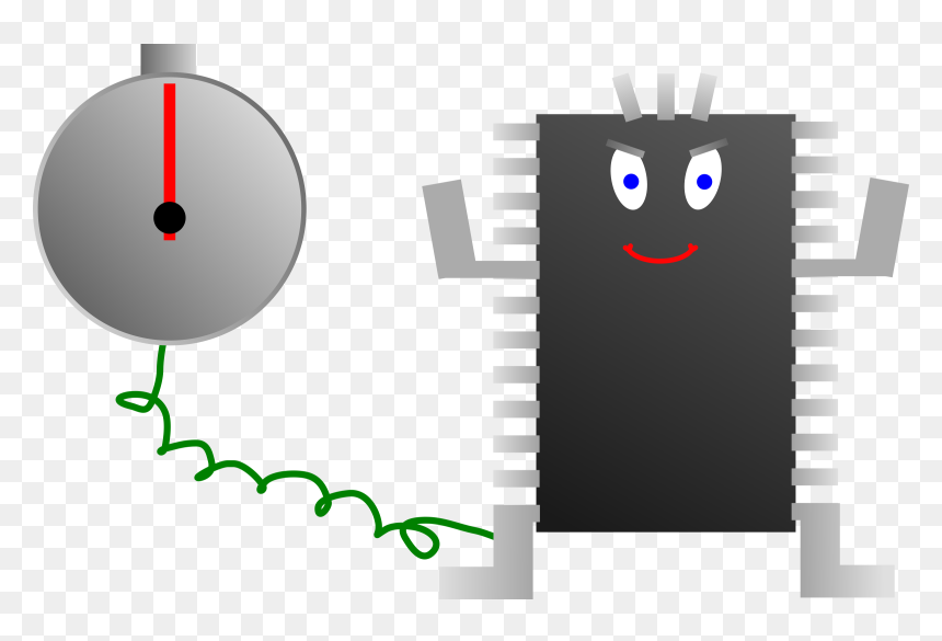Processor-clock Clip Arts - Processor Clock, HD Png Download - processor png