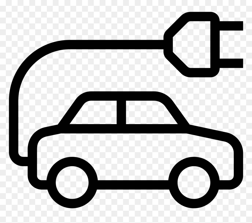 Electric Vehicle Icon - Drawing Of A Minivan, HD Png Download - vehicle icon png
