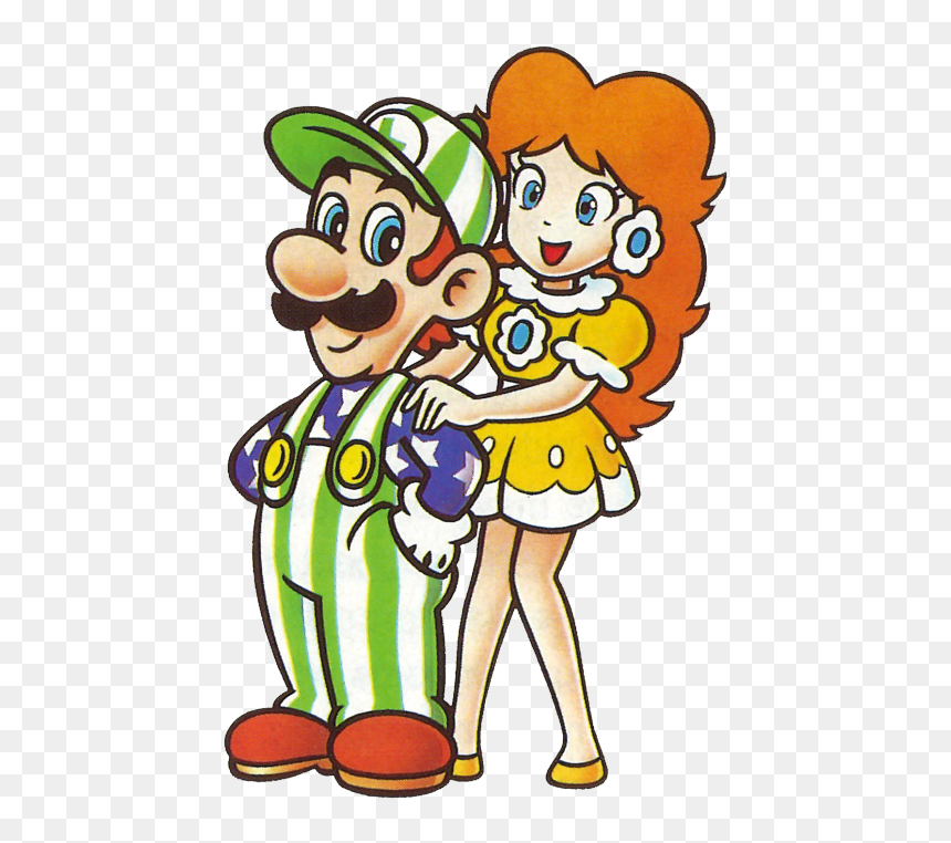 Princess Daisy Wikia - Luigi X Princess Daisy, HD Png Download - daisy png tumblr