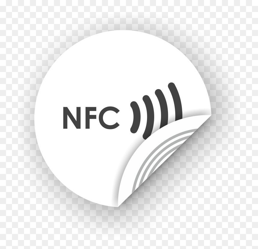 Picture Of Nfc Sticker 50mm With Text,, HD Png Download - nfc logo png