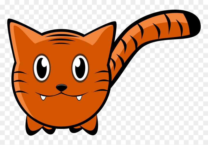 Tiger Clip Arts - Public Domain Cartoon Tiger, HD Png Download - tigre png