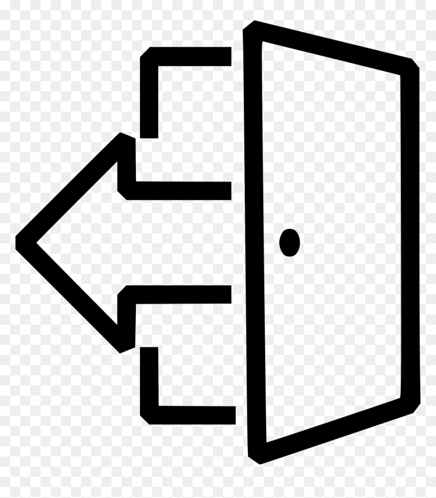 Signout Logout Leave Off Outside Escape Sign Log Out - Entradas Y Salidas Png, Transparent Png - escape png
