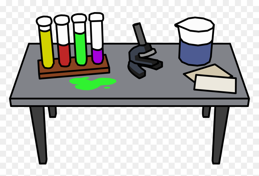 Club Penguin Rewritten Wiki - Lab Table Clipart, HD Png Download - laboratory png