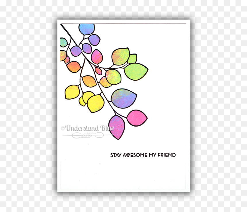Altenew Leaf Canopy Stamp Set, HD Png Download - stamp outline png